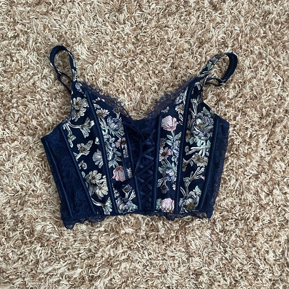 Victoria’s Secret floral lace corset